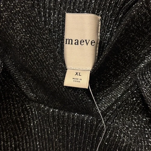 NWT Anthropologie Black Ruffle sleeveless sweater top - Picture 5 of 9